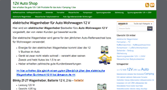 Desktop Screenshot of 12v-auto-shop.de